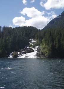 Waterfall on an Inside Passage Small Ship Cruise Waterfall on an Inside Passage Small Ship Cruise