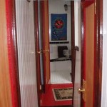 San Juan Islands Small Ship Adventure Cruise Companionway looking forward to shared head