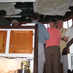 Everyone on the Bridge Everyone crowds on David B's Bridge | Inside passage