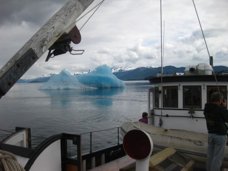 Alaska Small Boat Tour with Iceberg in Tracy Arm