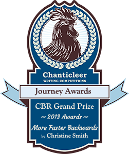 More Faster Backwards wins Chanticleer Book Review's Grand Prize for the Journey Award