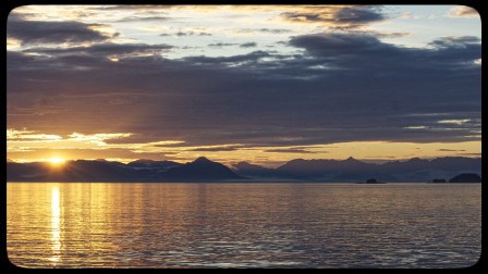 Sunset on an Alaska Small Ship Cruise