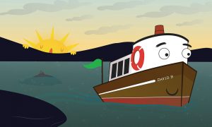 Childrens book David B and the Terrible Rocks