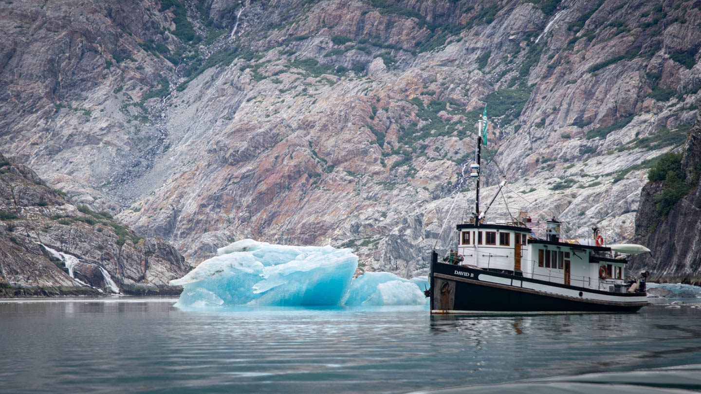David B near Sawyer Glacier in Alaska