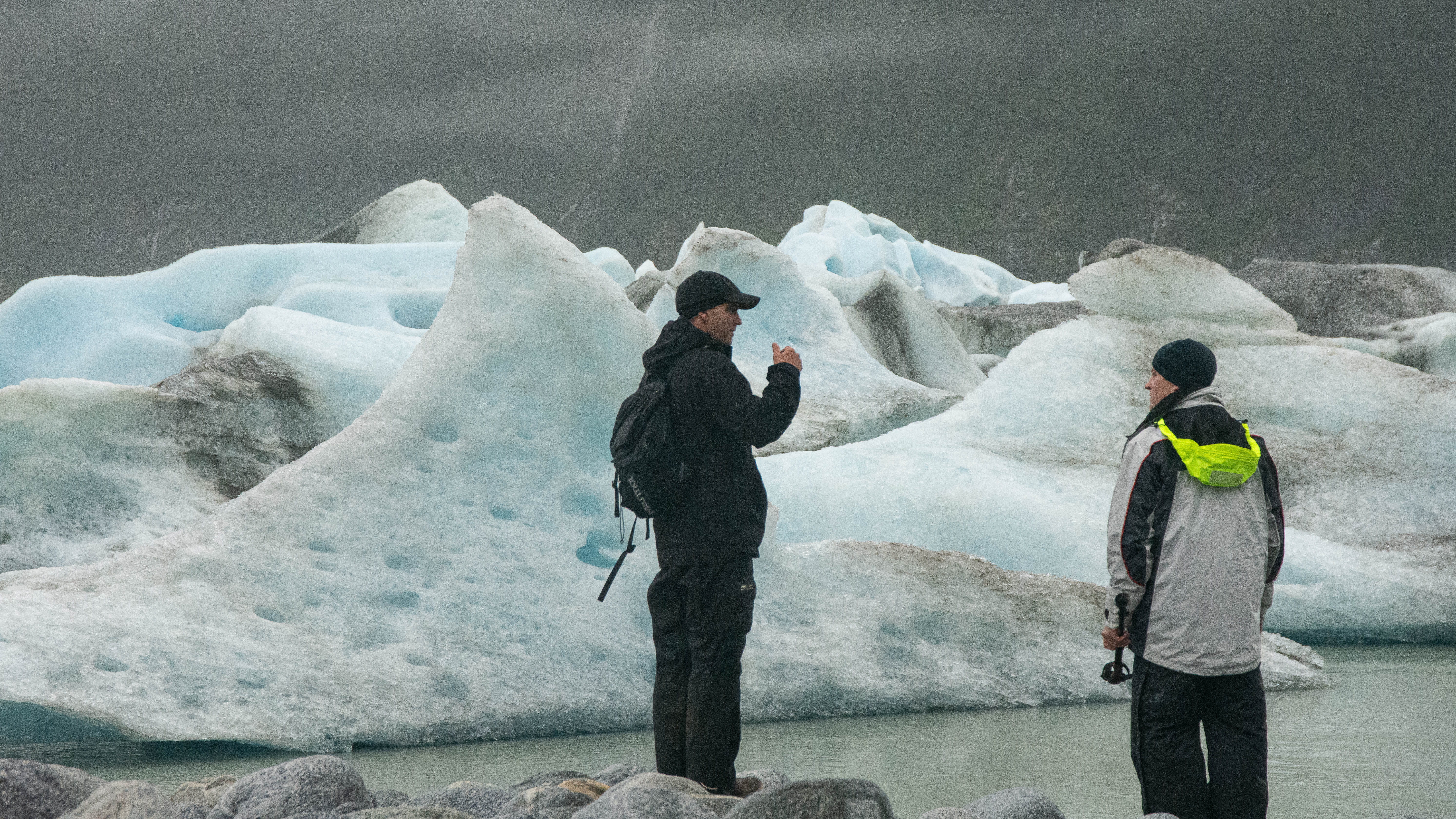 Jeffrey at Baird Glacier in Alaska