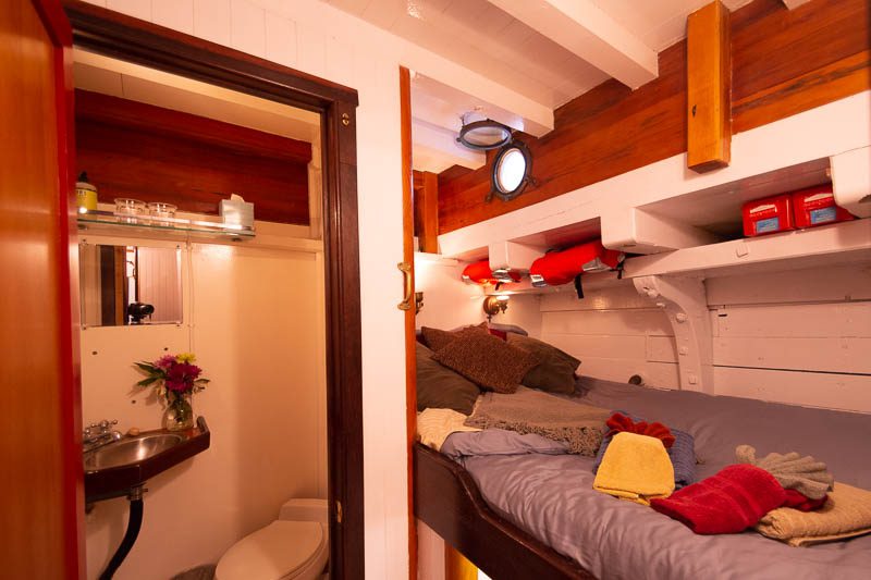 Sockeye cabin — queen bed configuration